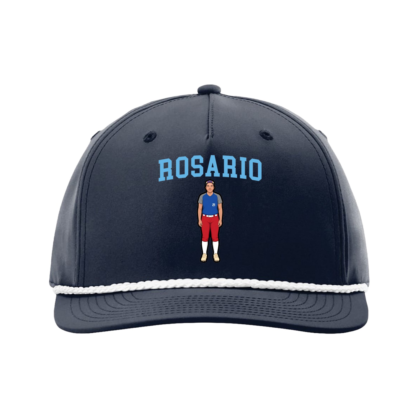 Five-Panel Classic Rope Cap — Shirsey in Navy