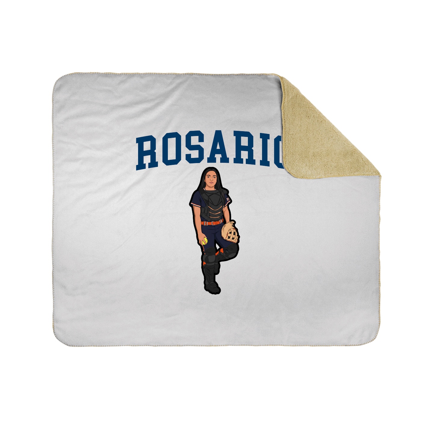 Throw Blanket — Shirsey in White