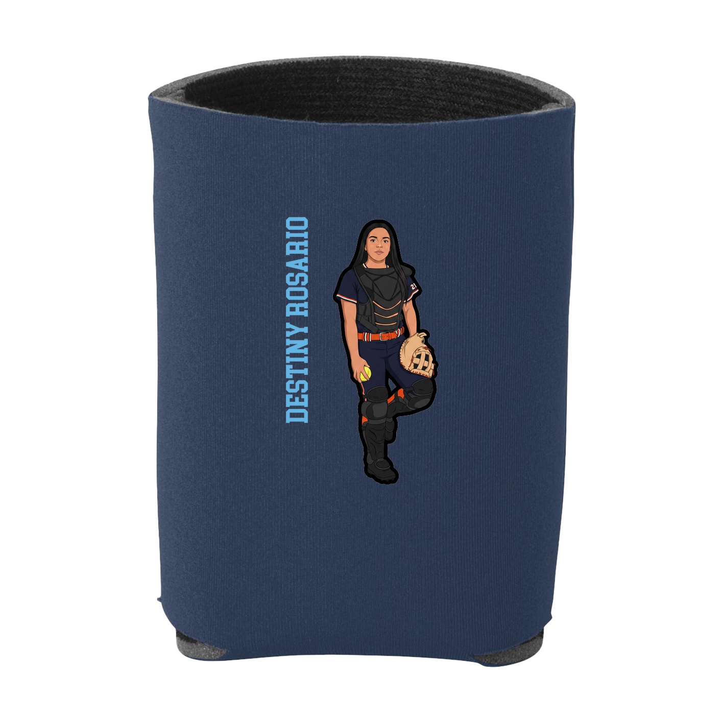 Can Holder — Name Vertical in Navy