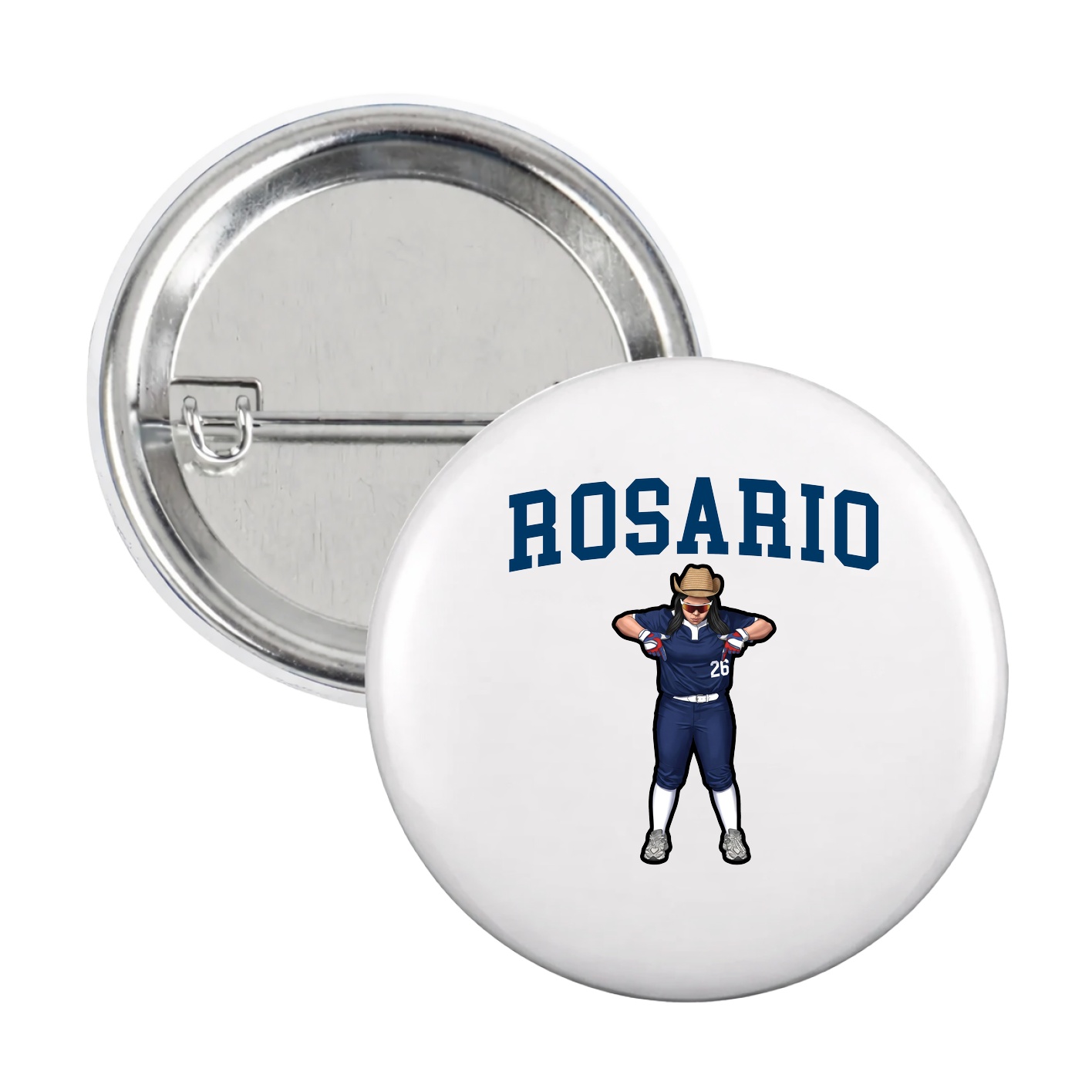 Game Day Button — Shirsey in White