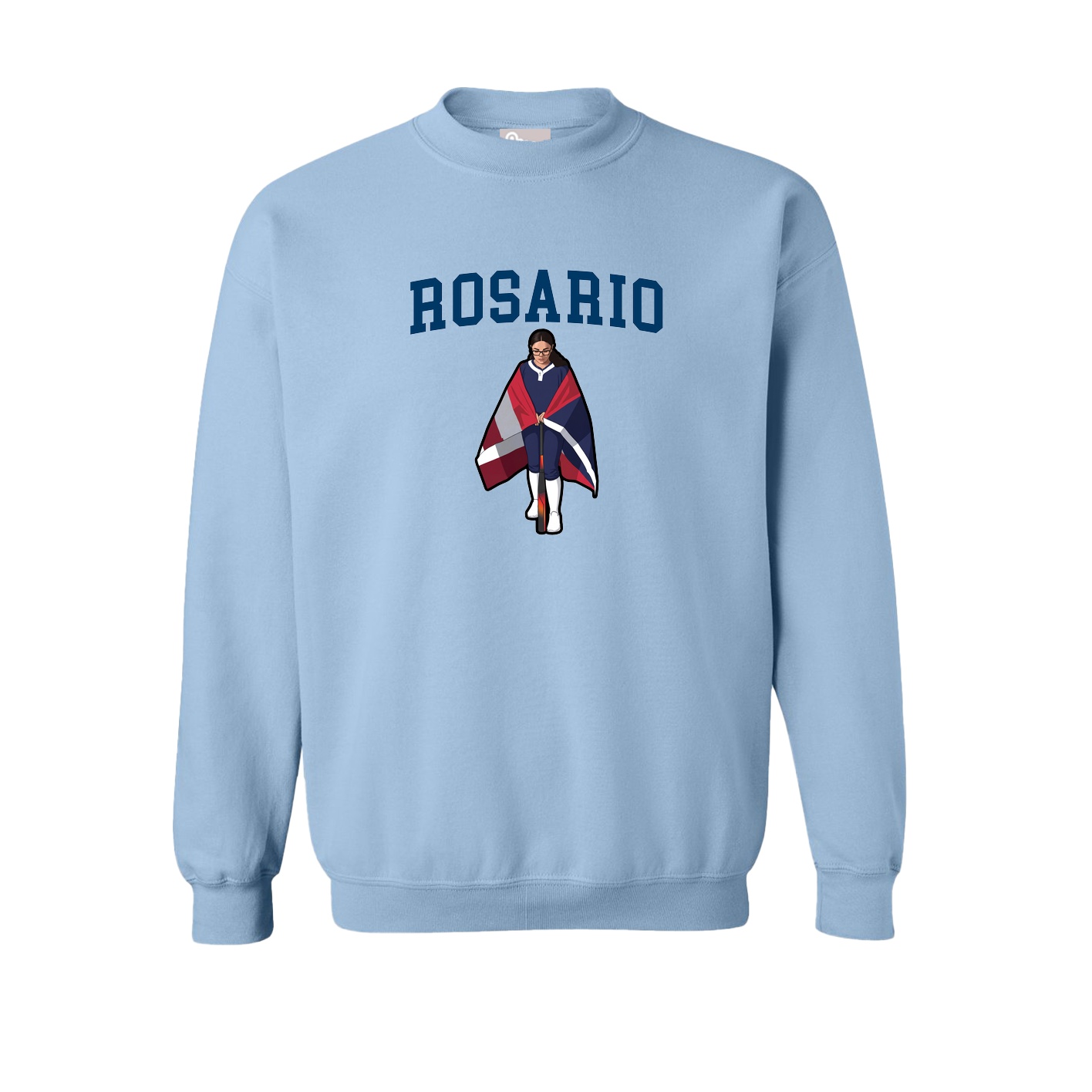 Fleece Crew — Shirsey in Light Blue