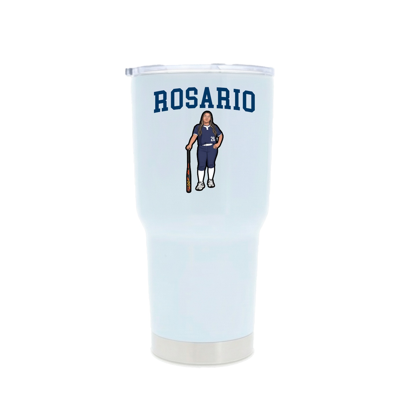 30oz Stainless Steel Tumbler — Shirsey in White