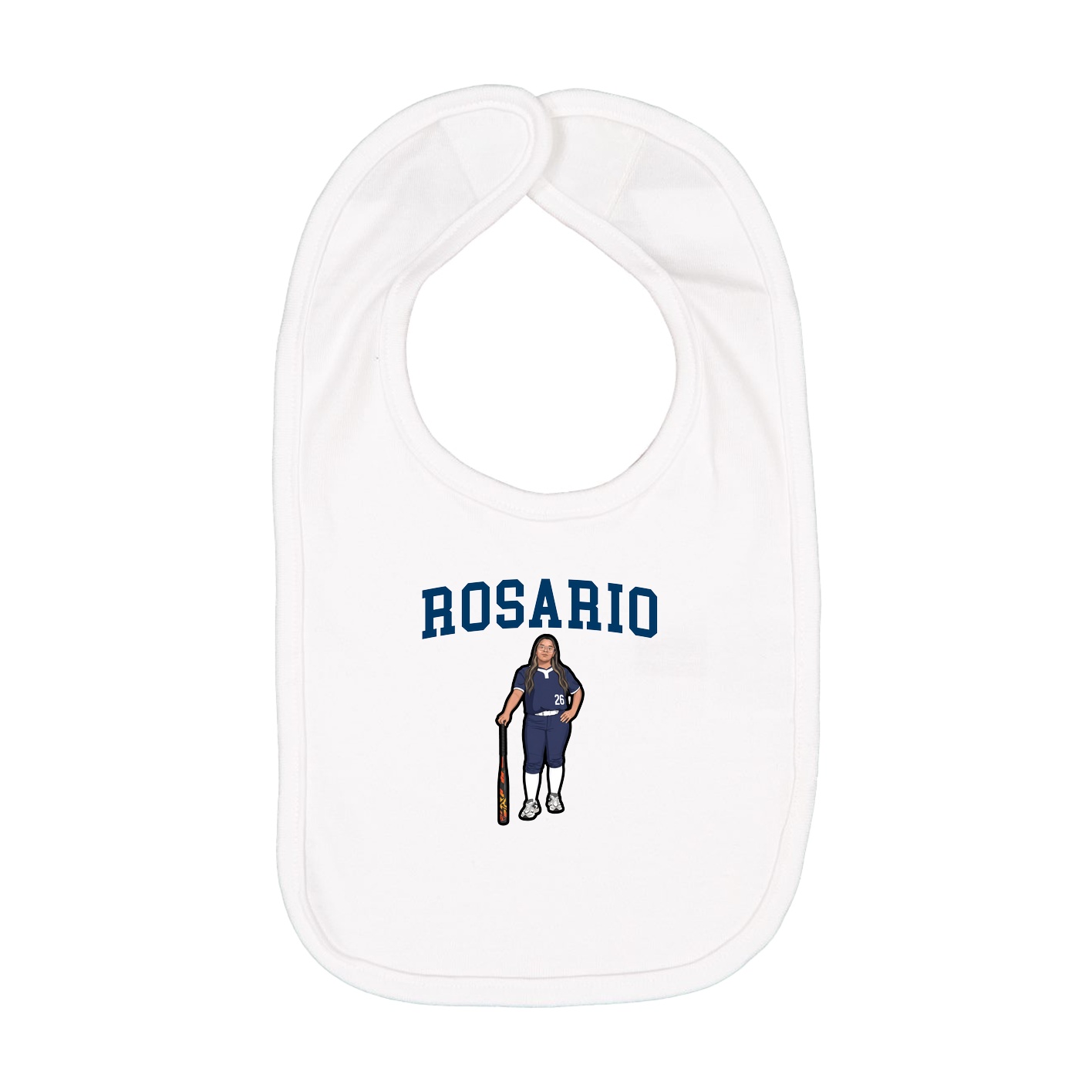 Infant Bib — Shirsey in White
