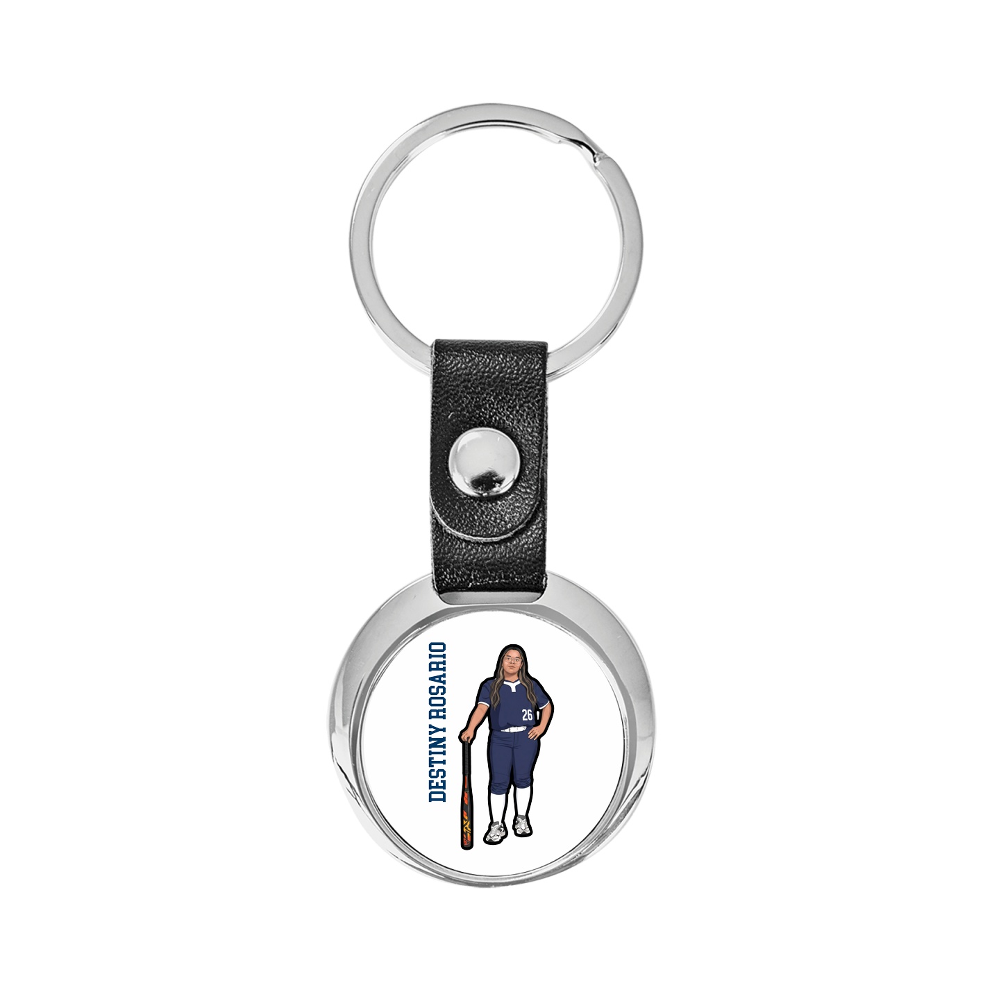 Key Chain — Name Vertical in Classic