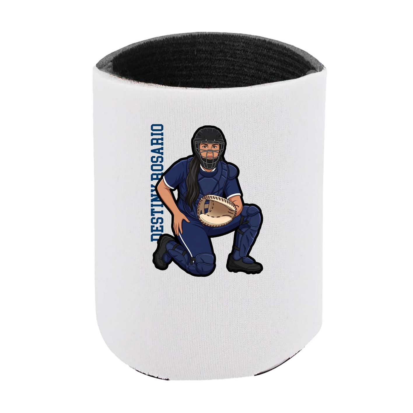 Can Holder — Name Vertical in White