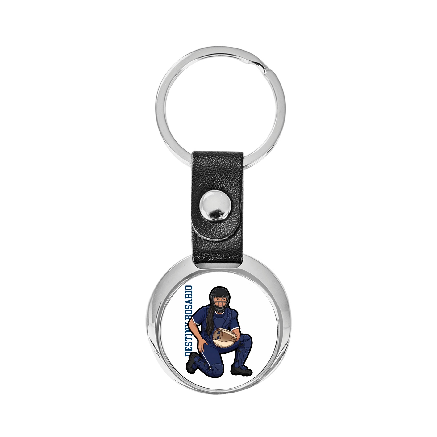 Key Chain — Name Vertical in Classic