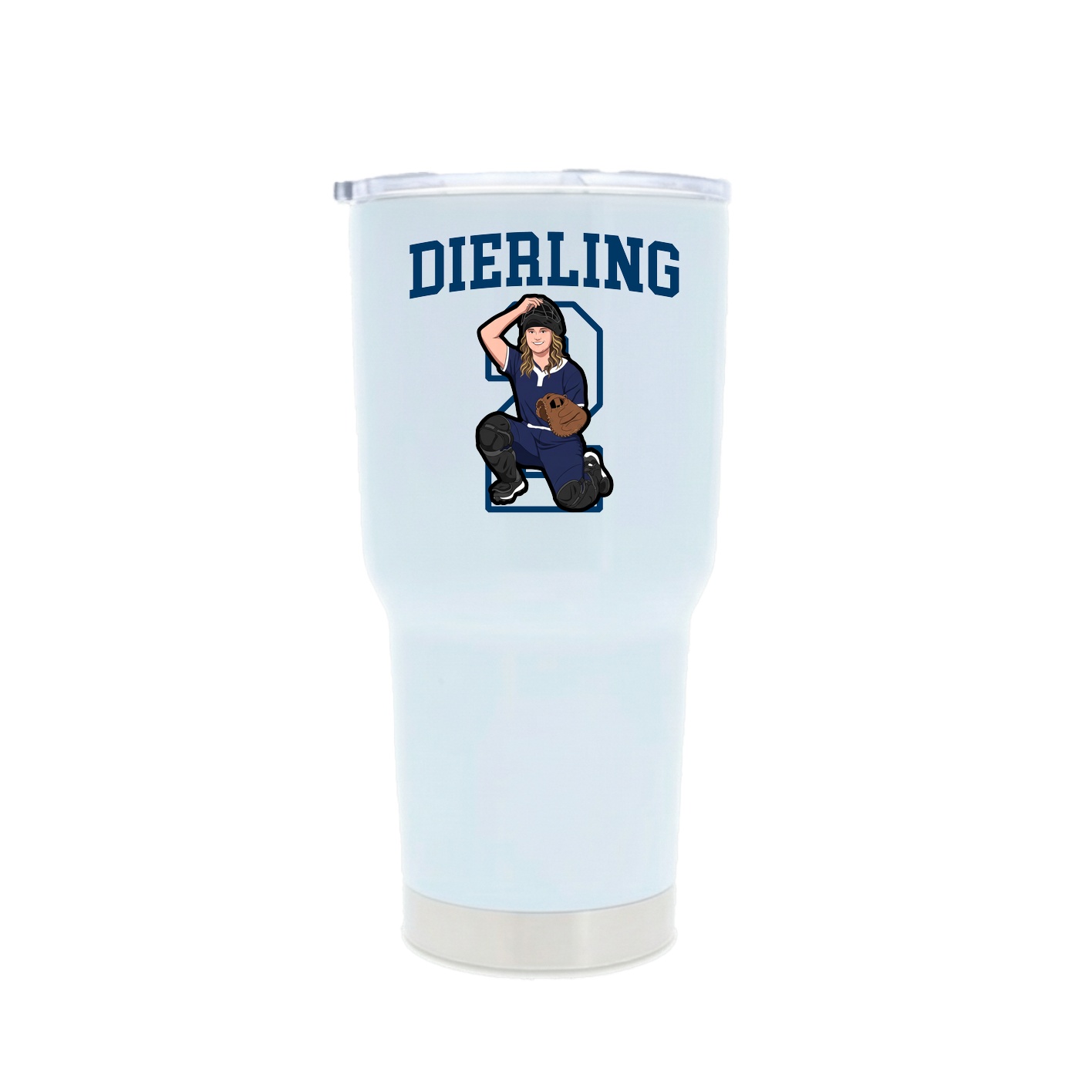 30oz Stainless Steel Tumbler — Shirsey in White