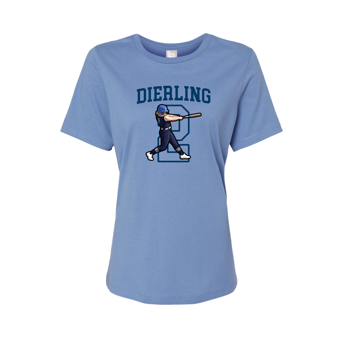 Fitted Women's Tee — Shirsey in Powder Blue