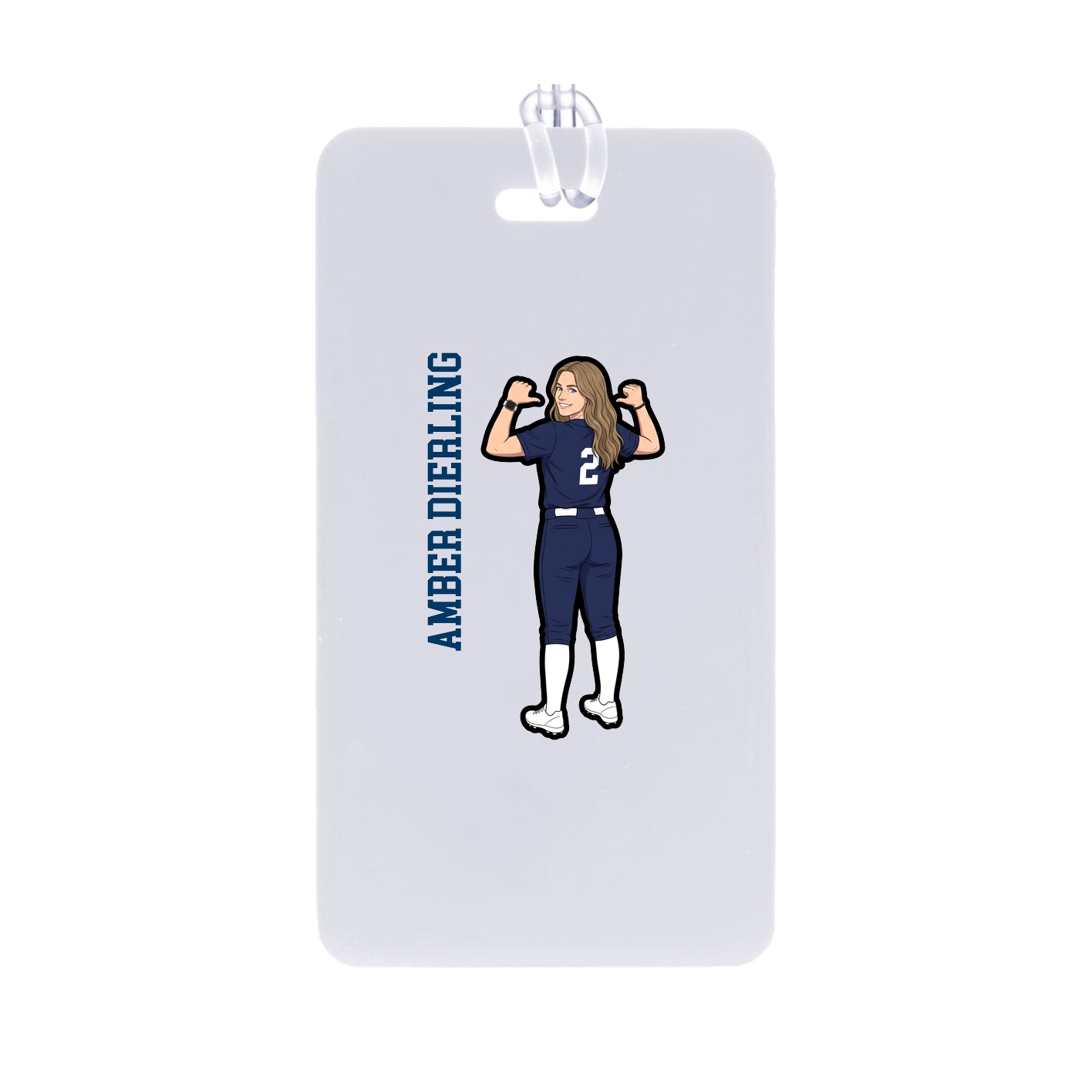 Bag Tag — Name Vertical in Classic