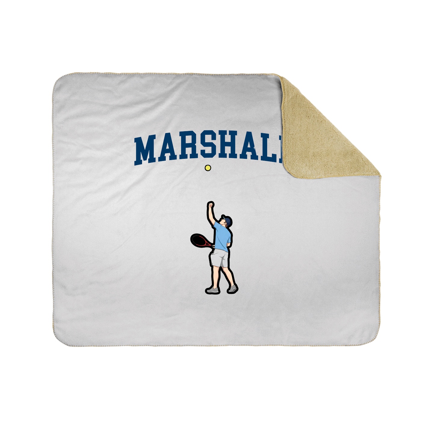 Throw Blanket — Shirsey in White