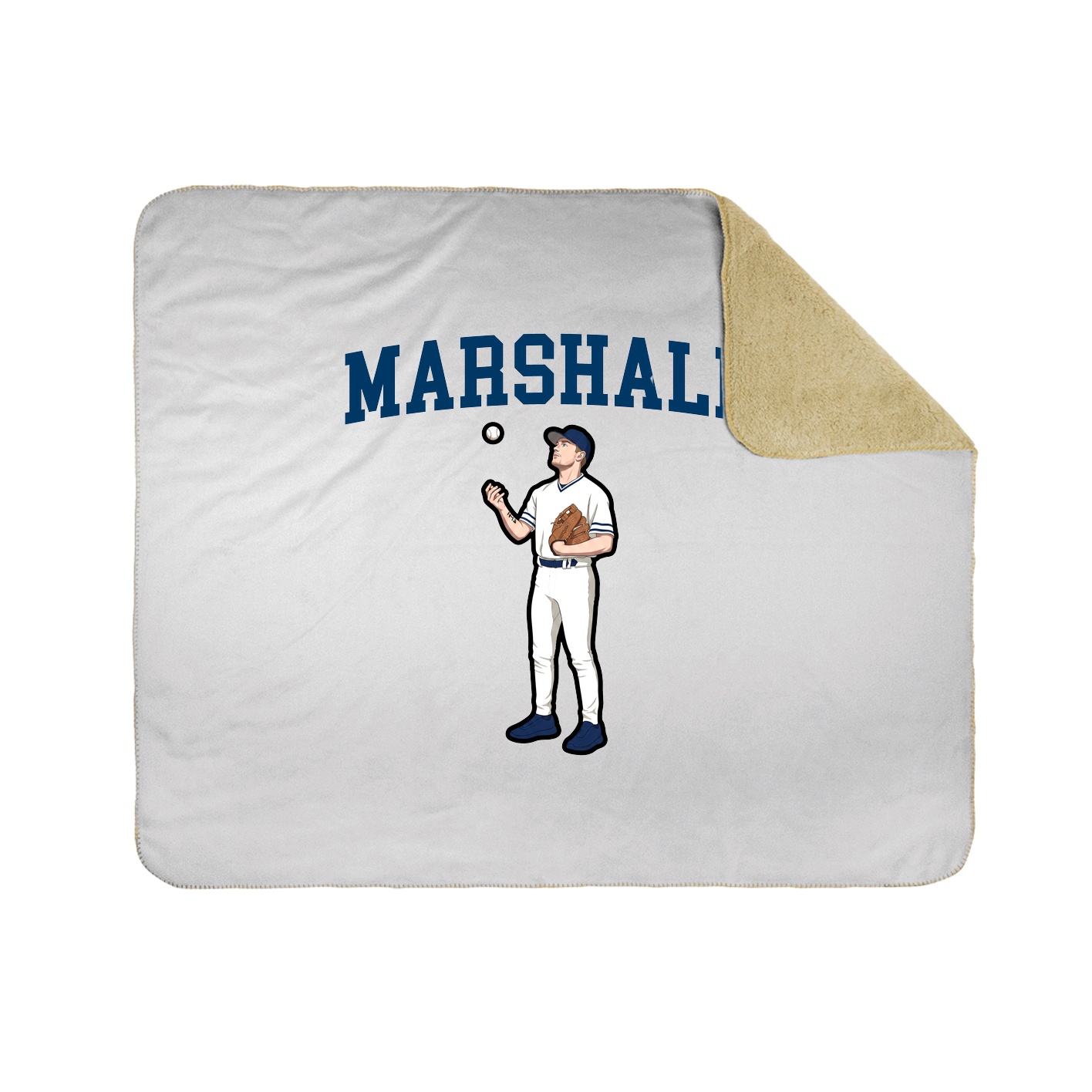 Throw Blanket — Shirsey in White