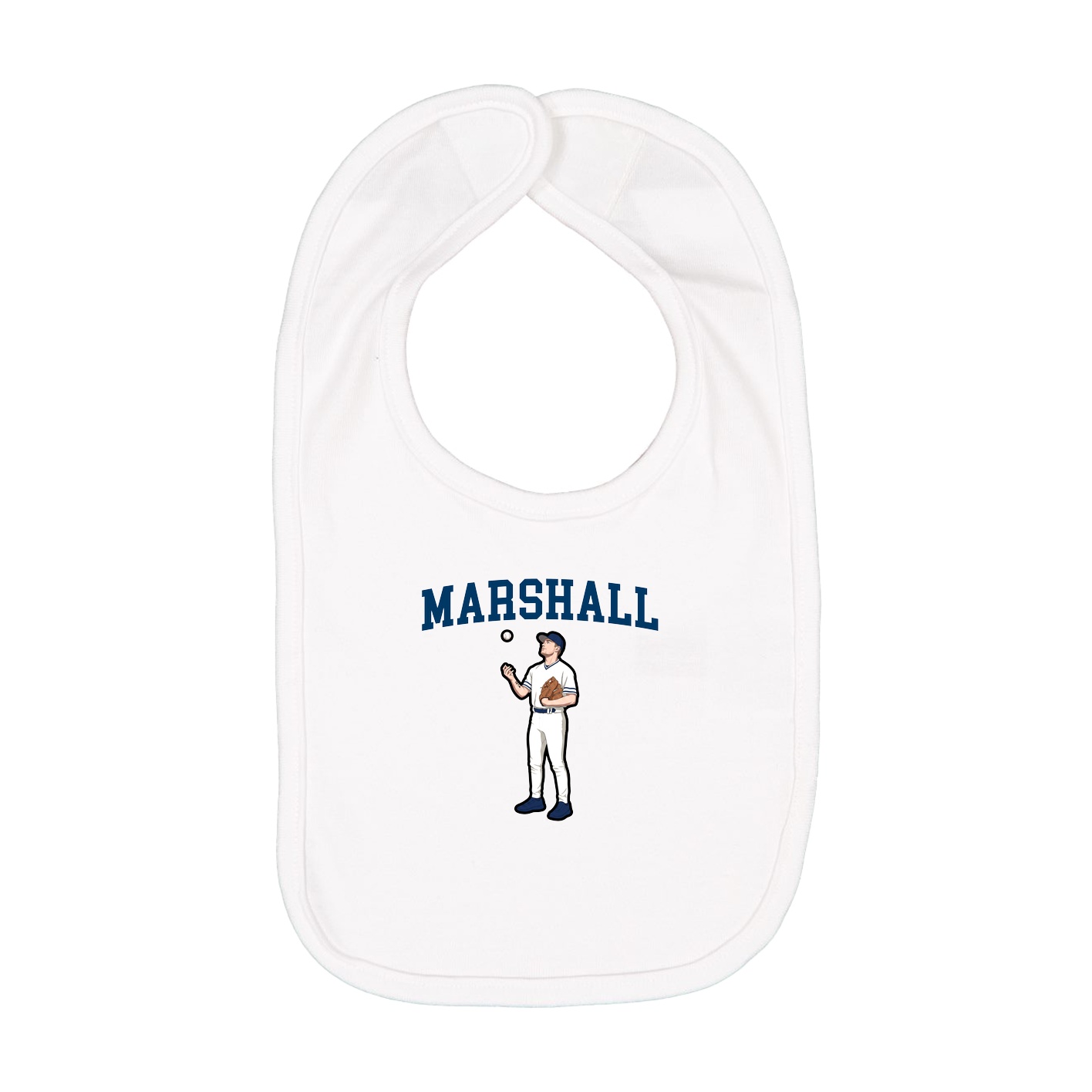 Infant Bib — Shirsey in White