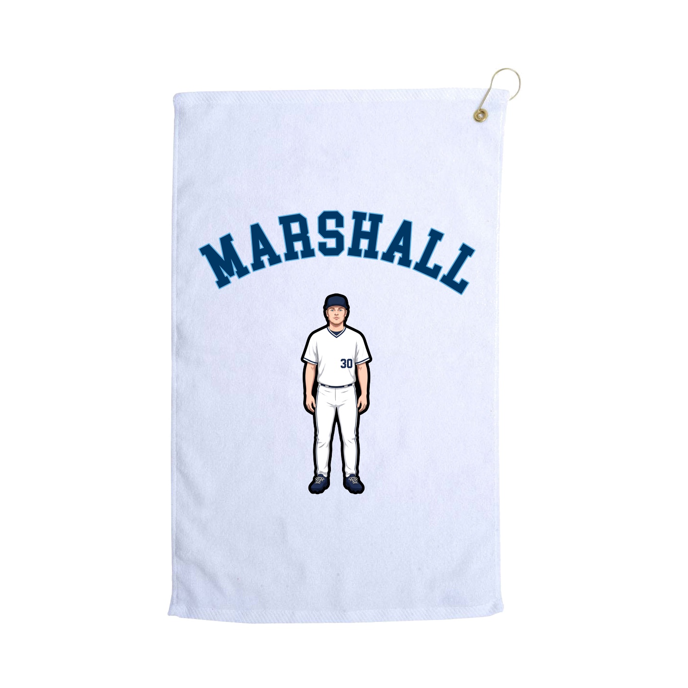 Golf Towel — Shirsey Arch in White