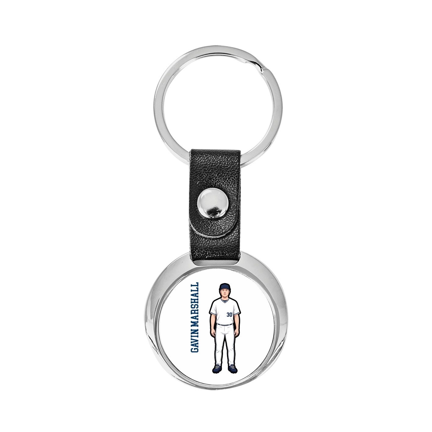 Key Chain — Name Vertical in Classic