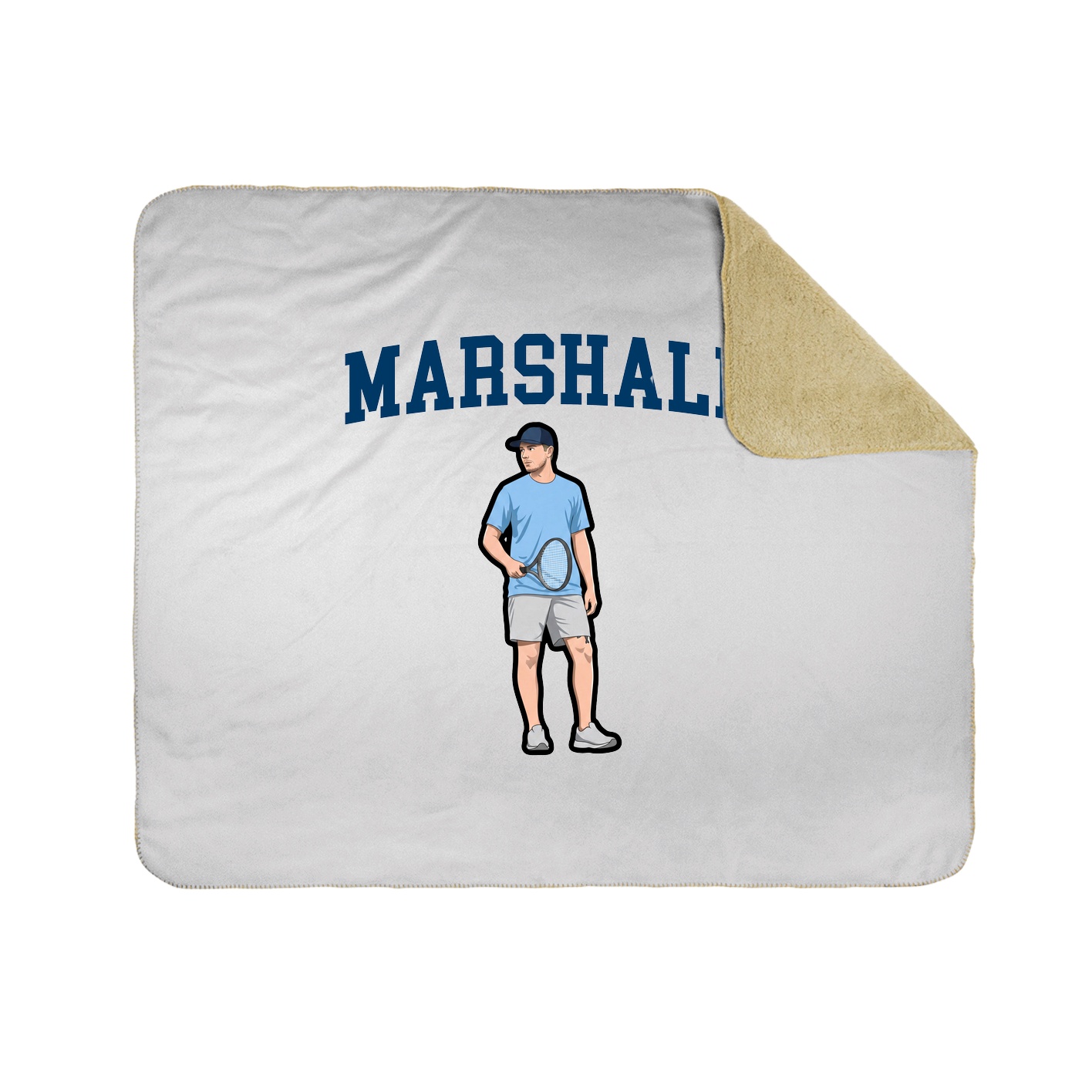 Throw Blanket — Shirsey in White