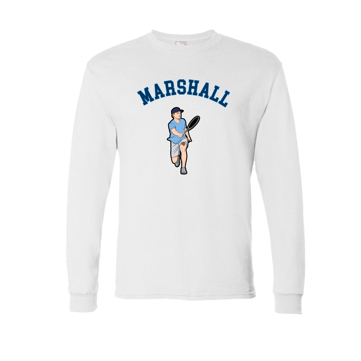 Long Sleeve Tee — Shirsey Arch in White