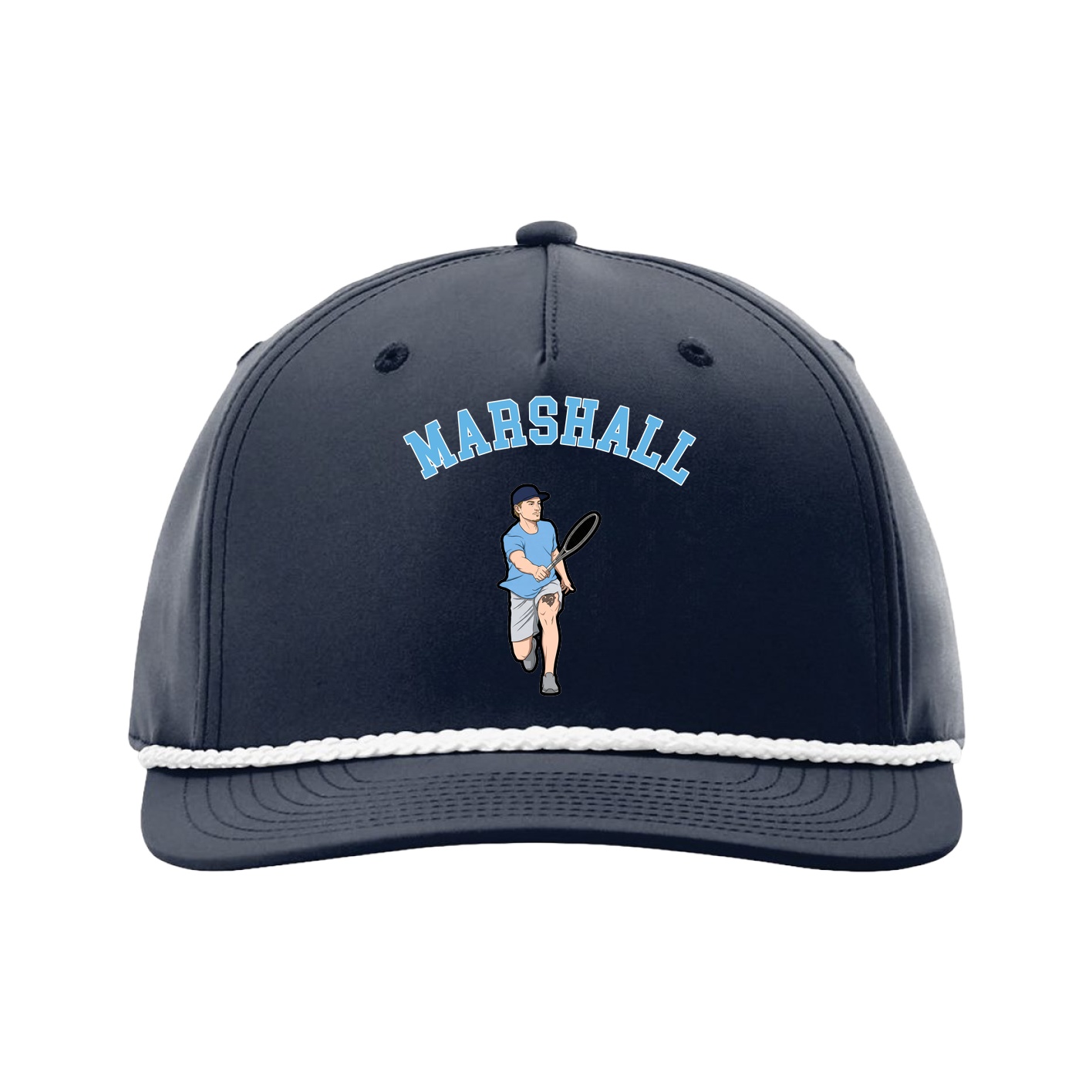Five-Panel Classic Rope Cap — Shirsey Arch in Navy