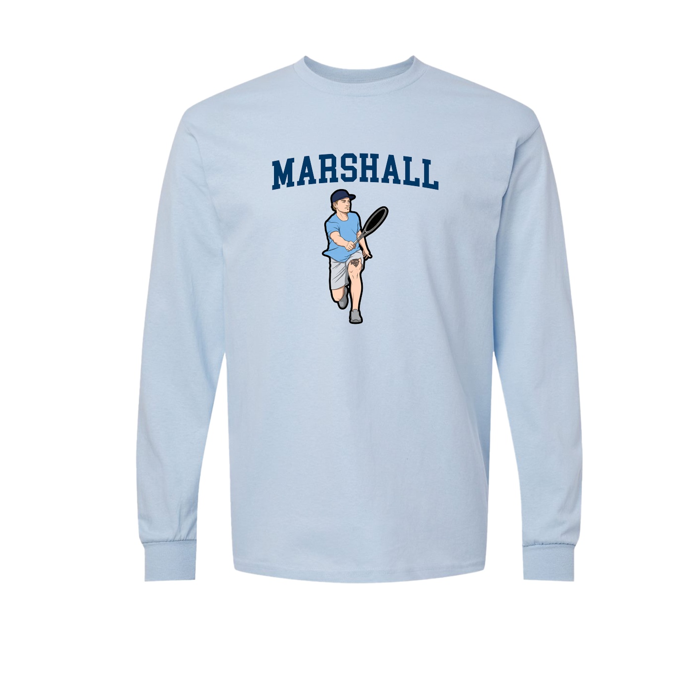 Long Sleeve Tee — Shirsey in Light Blue