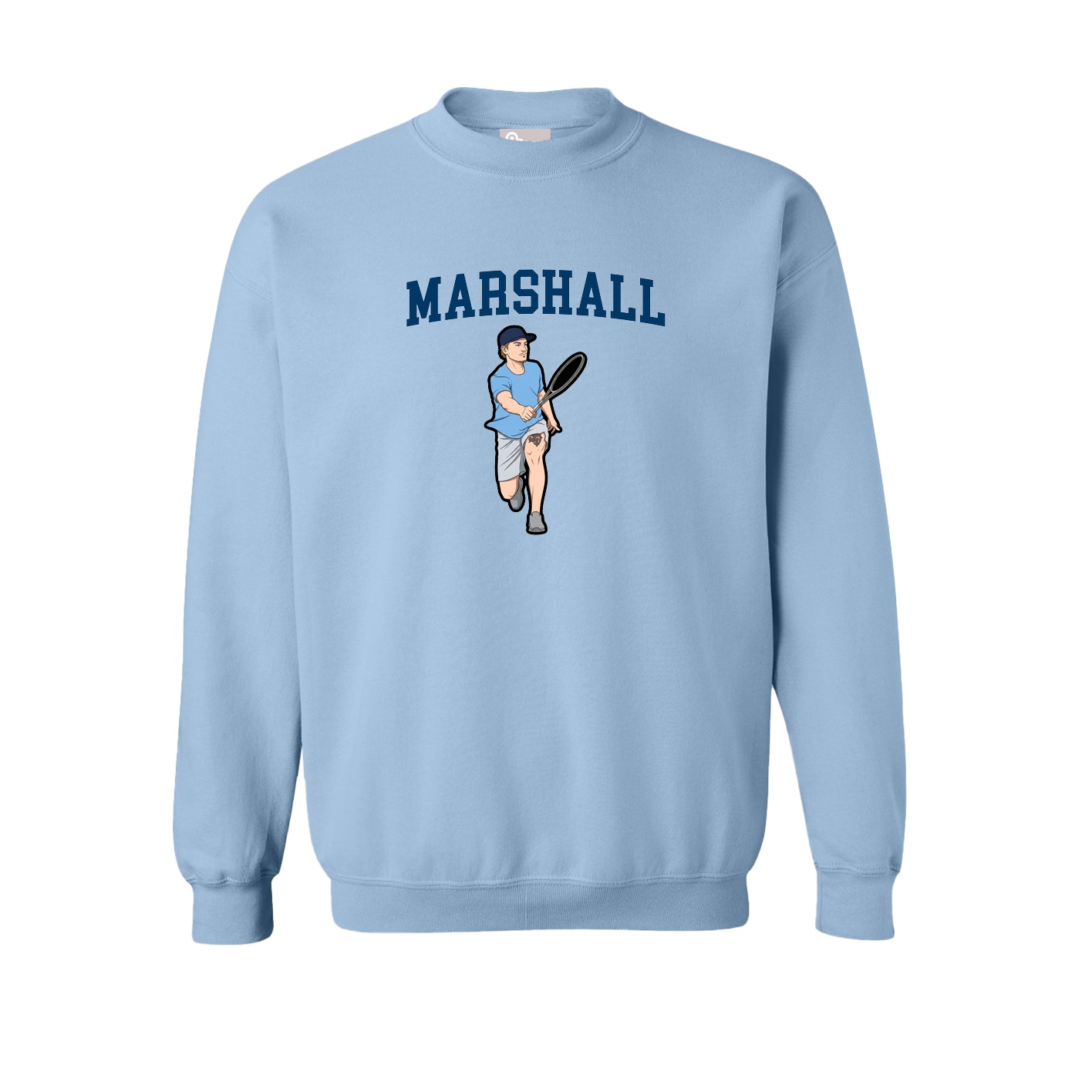 Fleece Crew — Shirsey in Light Blue