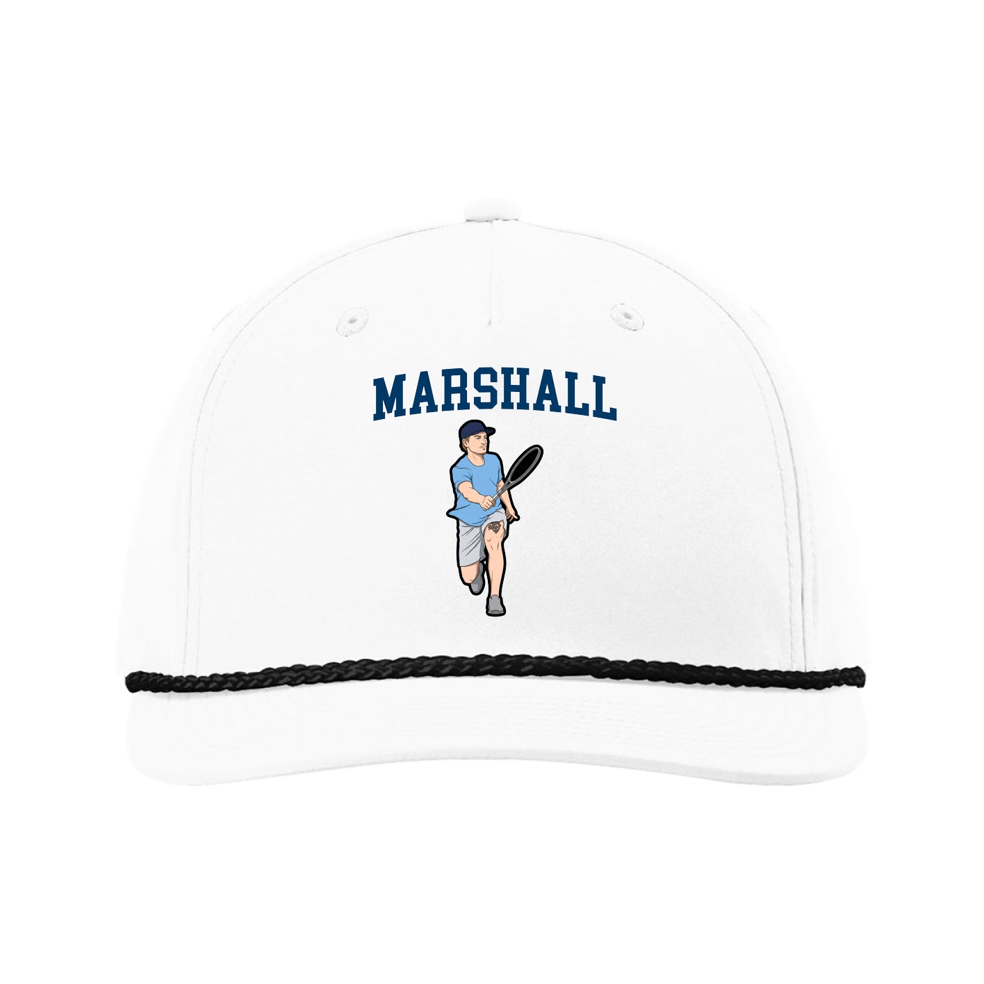 Five-Panel Classic Rope Cap — Shirsey in White