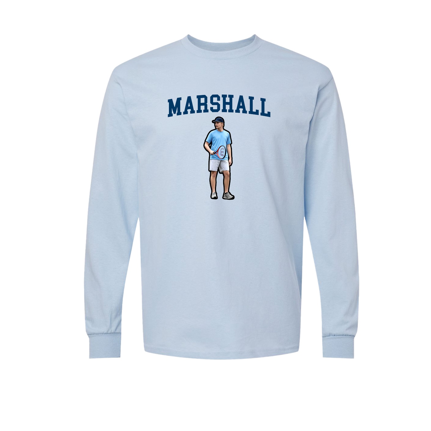 Long Sleeve Tee — Shirsey in Light Blue