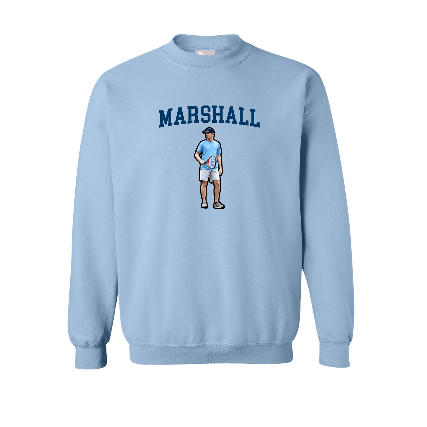 Fleece Crew — Shirsey in Light Blue