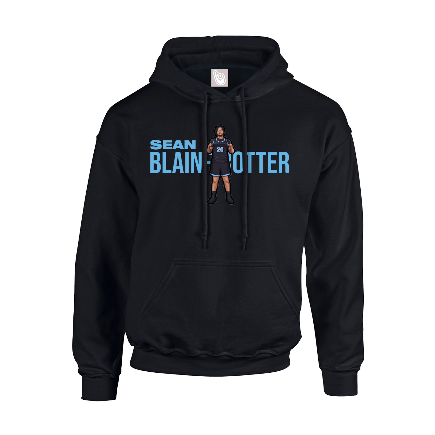 Youth Hoodie — Player Name in Black