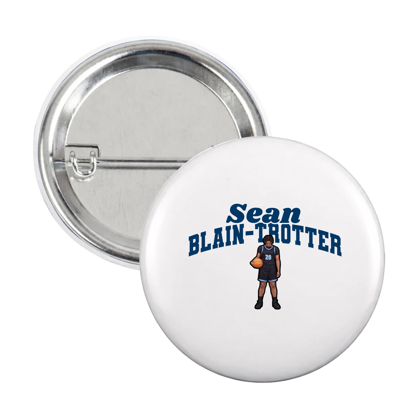 Game Day Button — Signature Arch in White