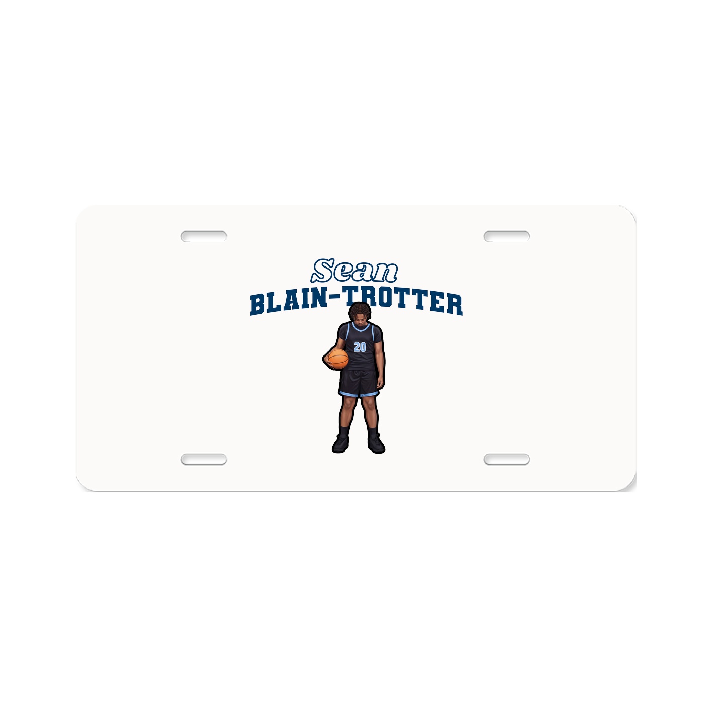 License Plate — Name Arch in Classic