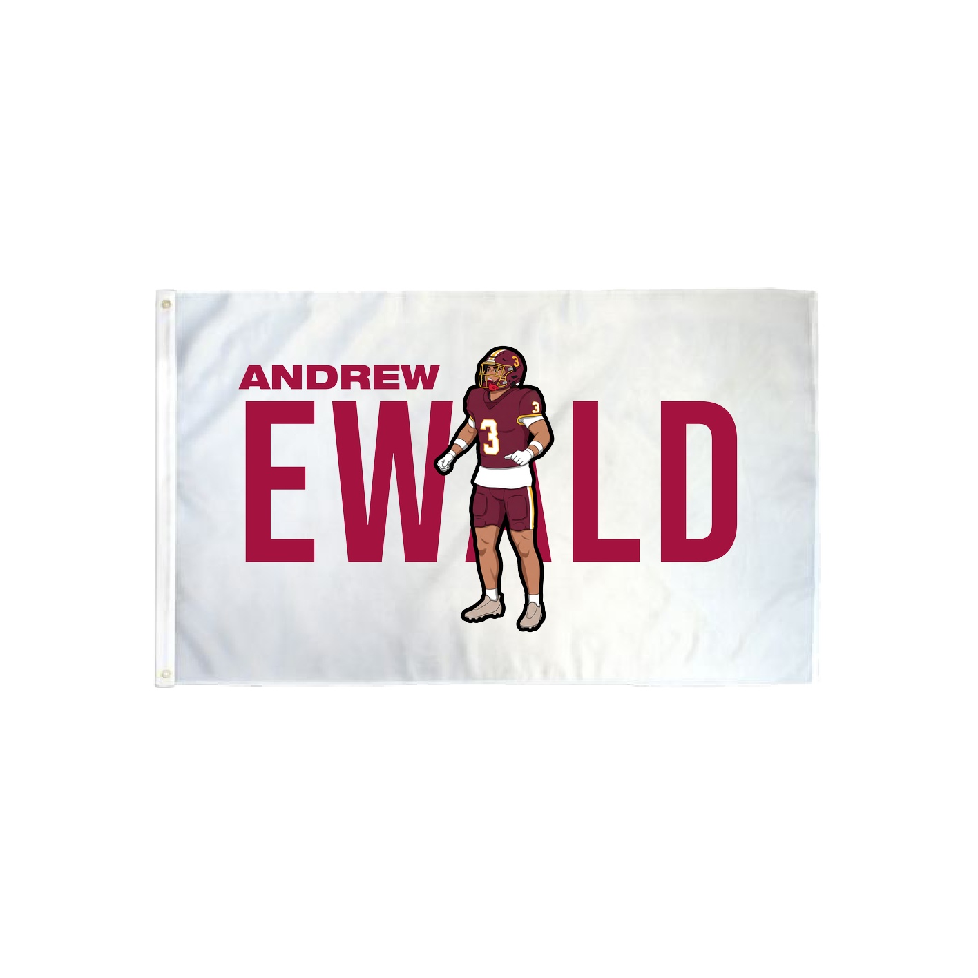 3x5 Flag — Player Name in Classic