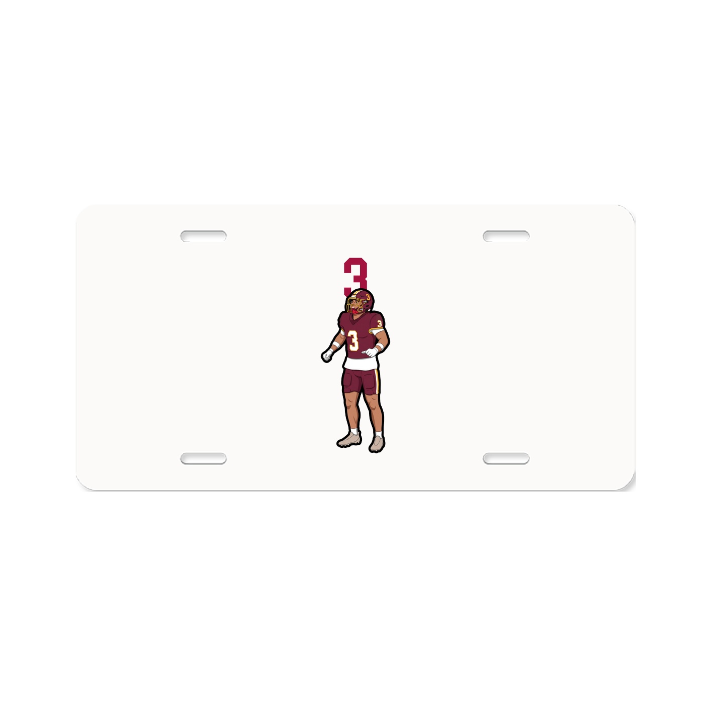 License Plate — Number Top in Classic