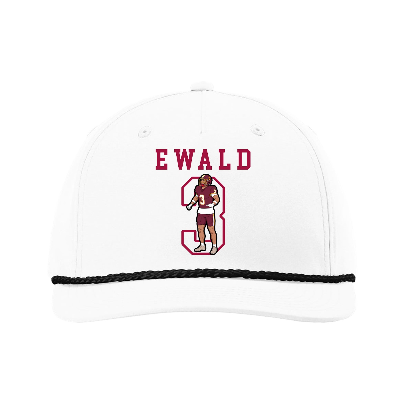 Five-Panel Classic Rope Cap — Shirsey in White