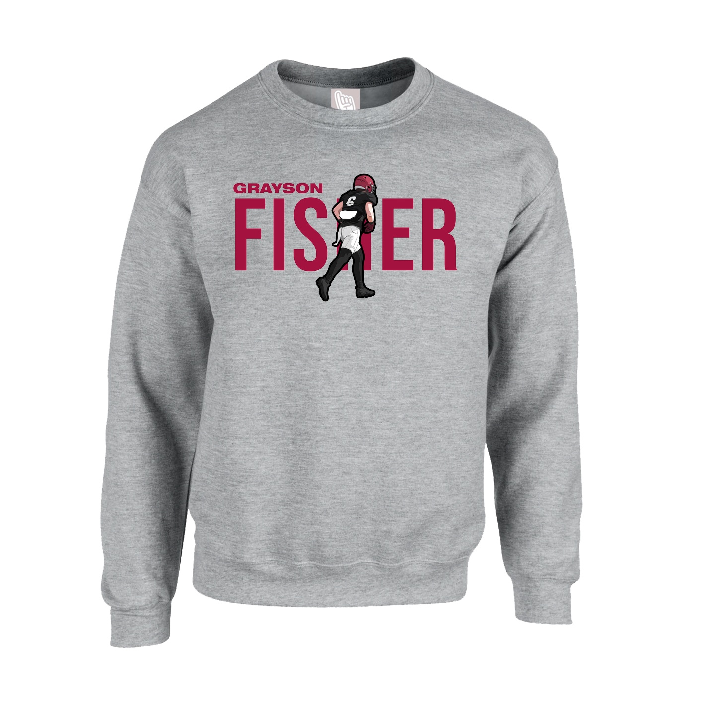 Fleece Crew — Player Name in Grey