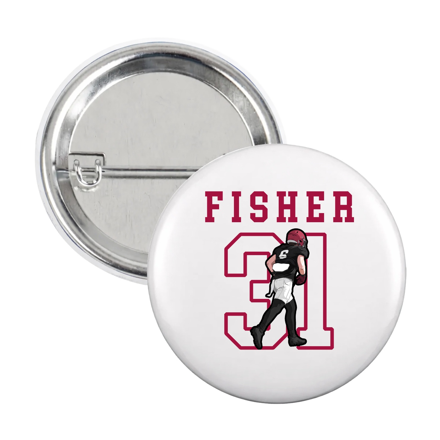 Game Day Button — Shirsey in White