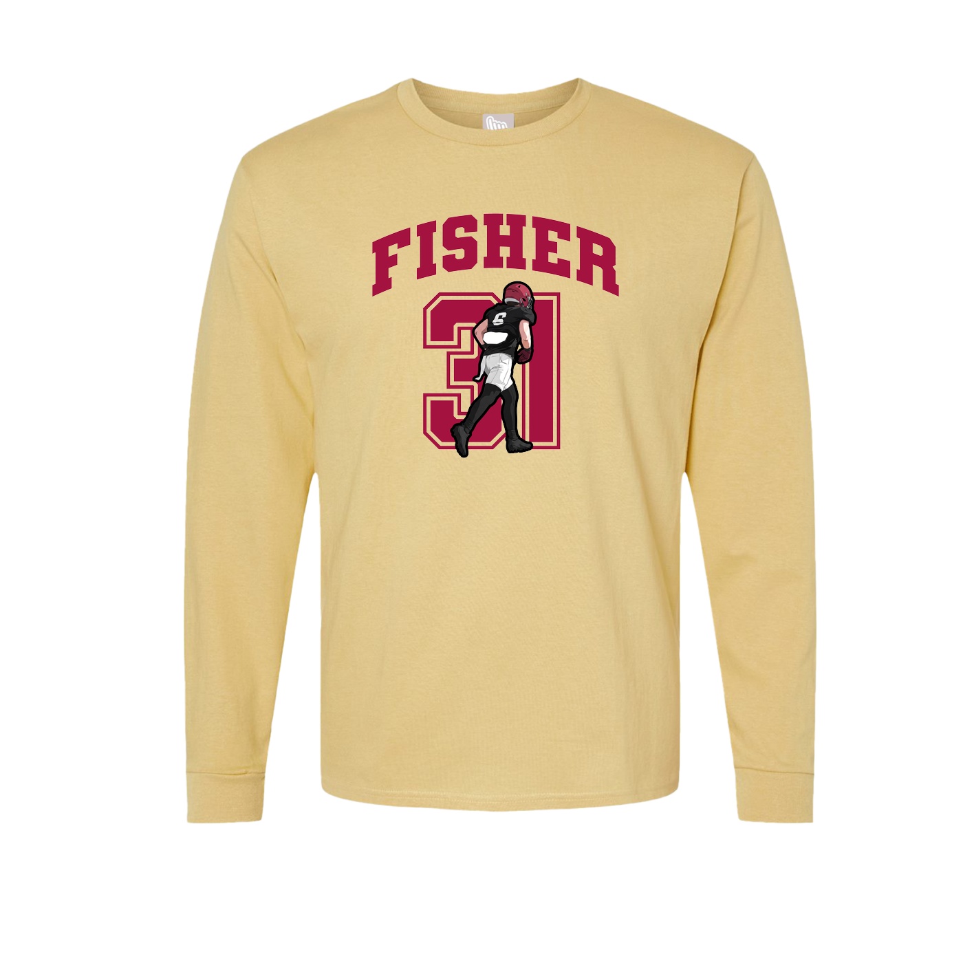 Long Sleeve Tee — Number in Vegas Gold