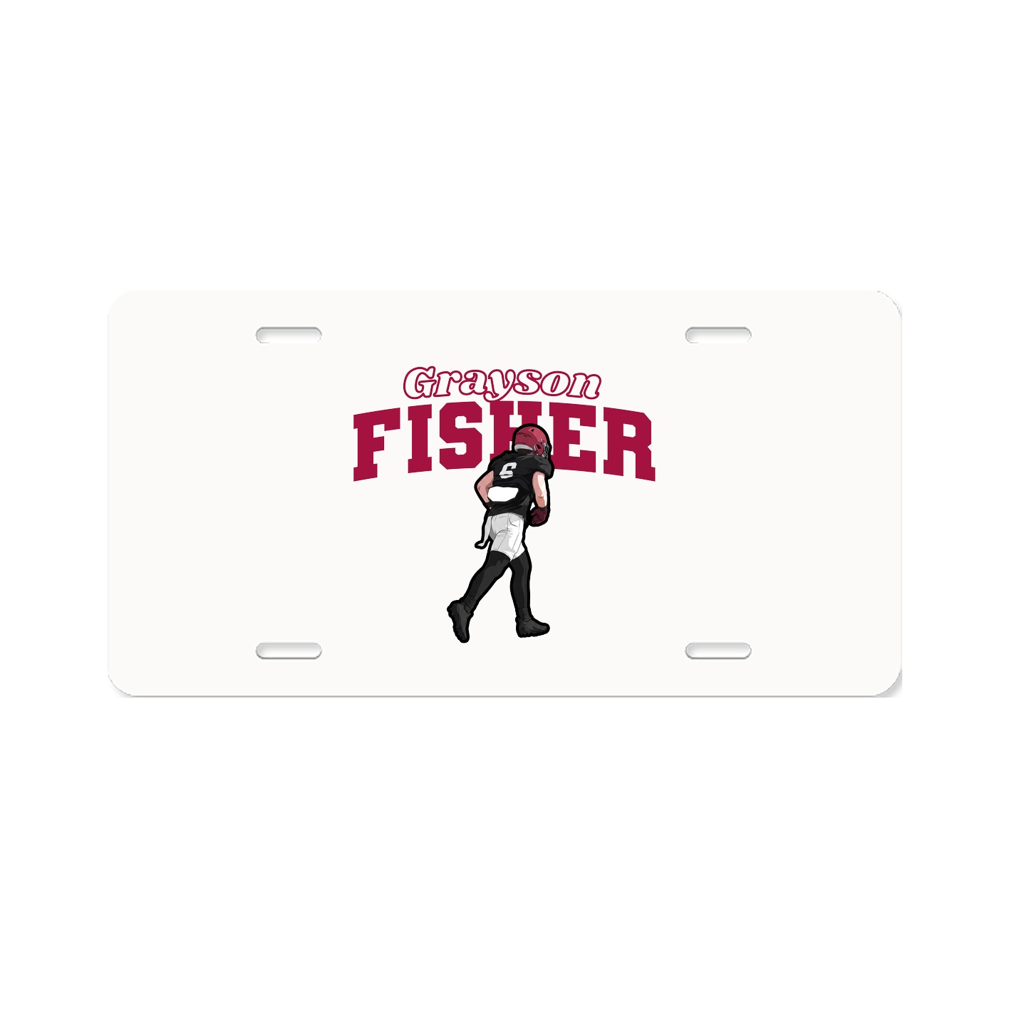 License Plate — Name Arch in Classic