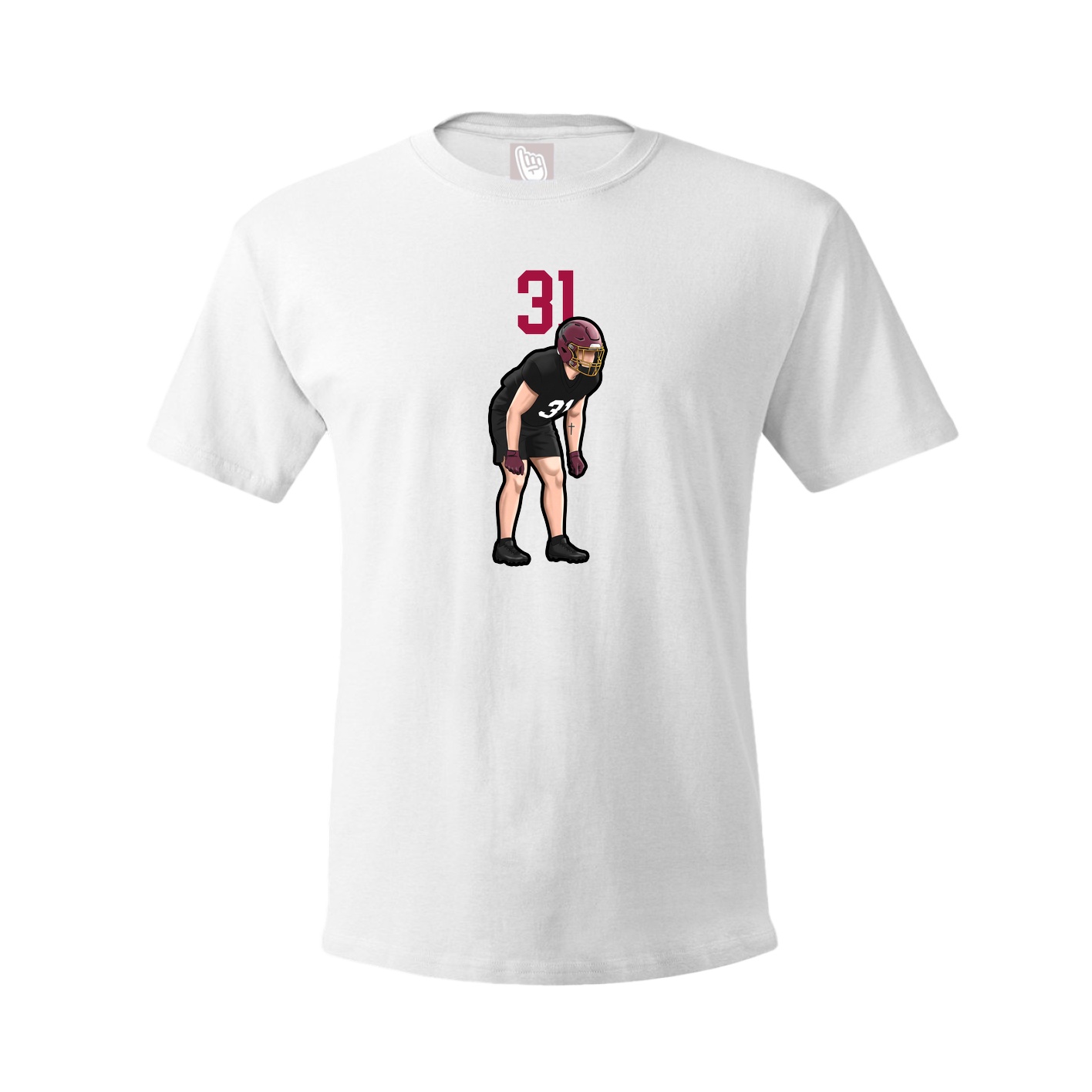 Tee — Number Top in White