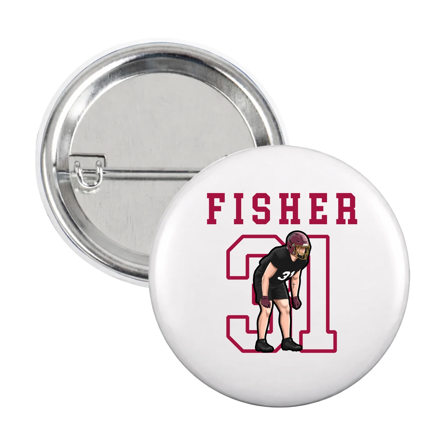 Game Day Button — Shirsey in White