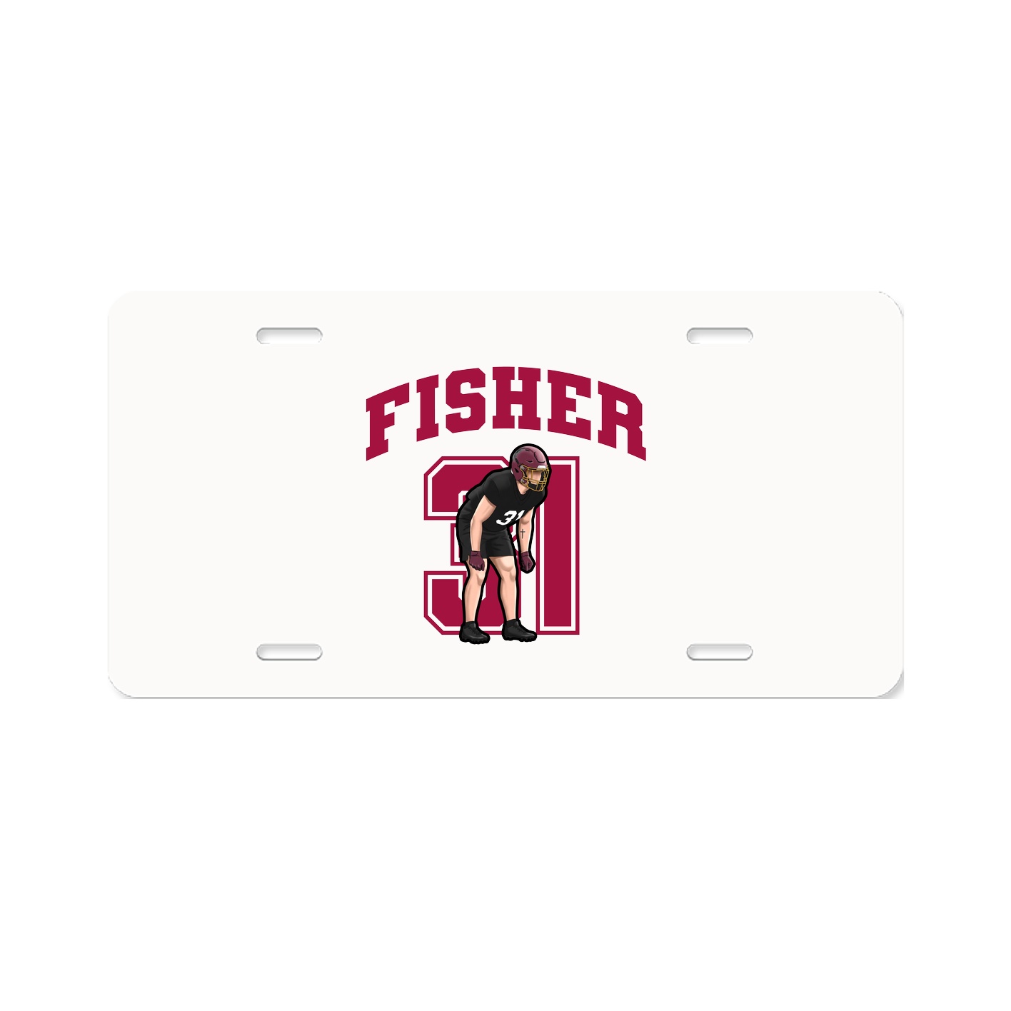 License Plate — Number in Classic