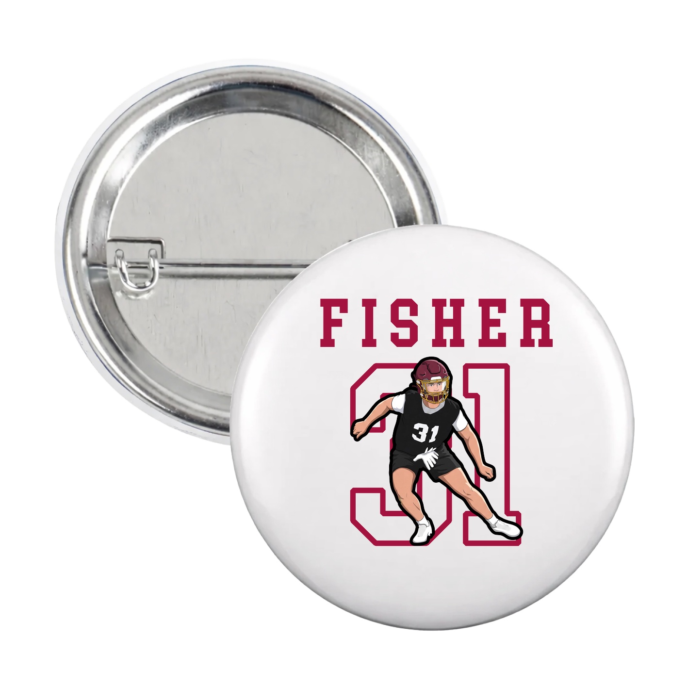Game Day Button — Shirsey in White