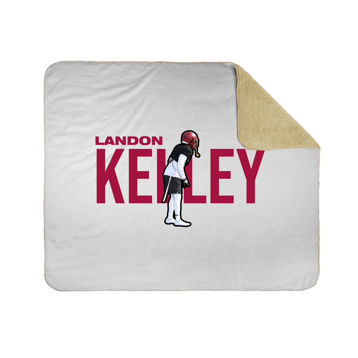Throw Blanket — Player Name in White