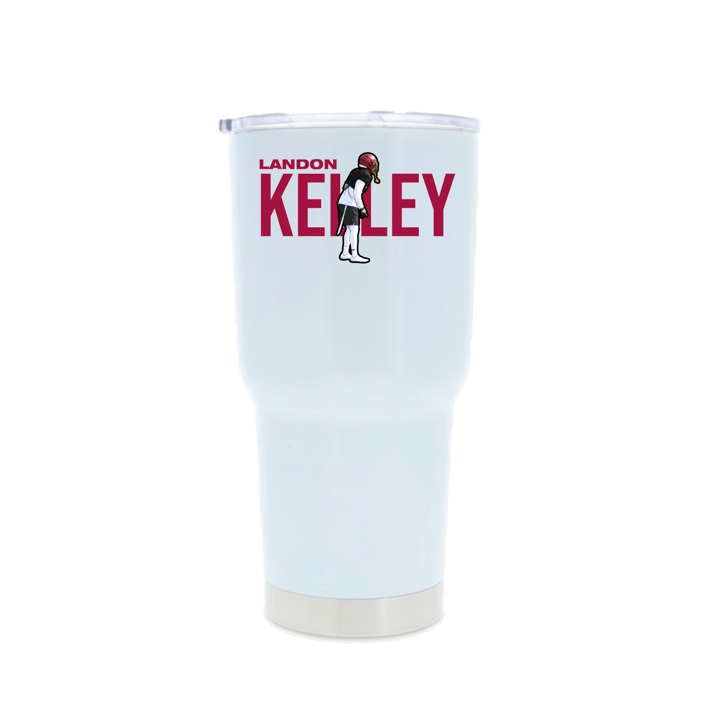 30oz Stainless Steel Tumbler — Player Name in White
