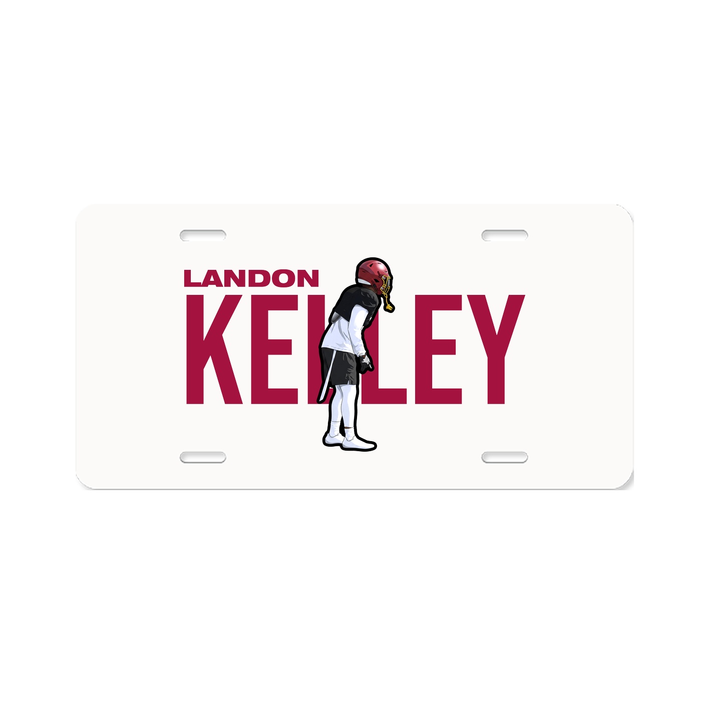 License Plate — Player Name in Classic