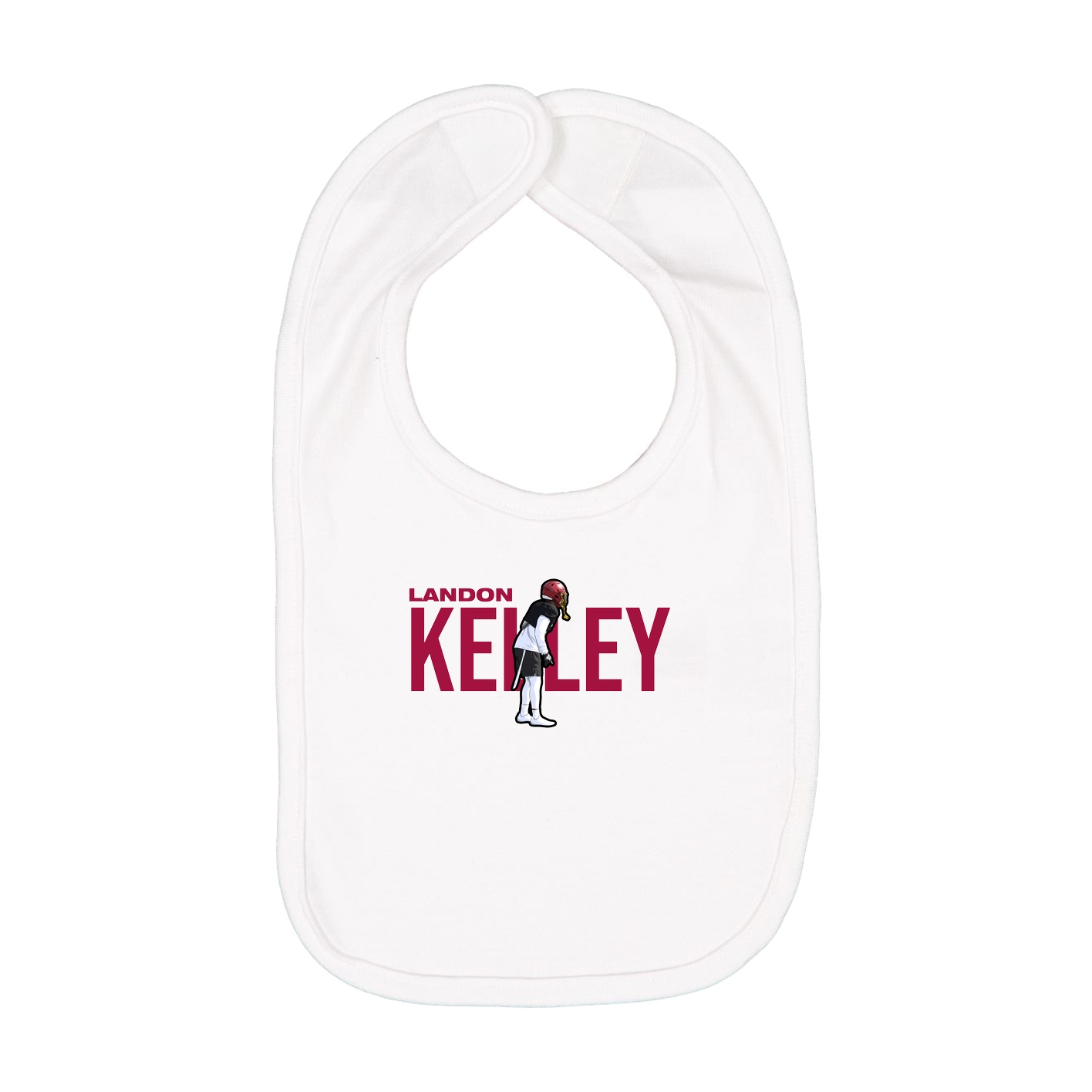 Infant Bib — Player Name in White