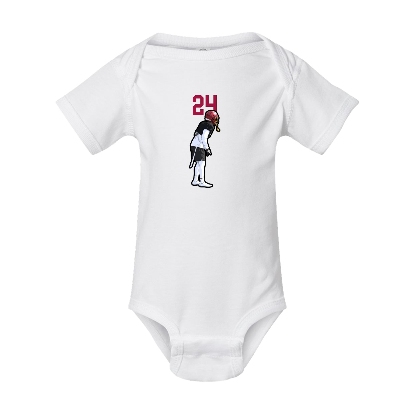 Baby Onesie — Number Top in White