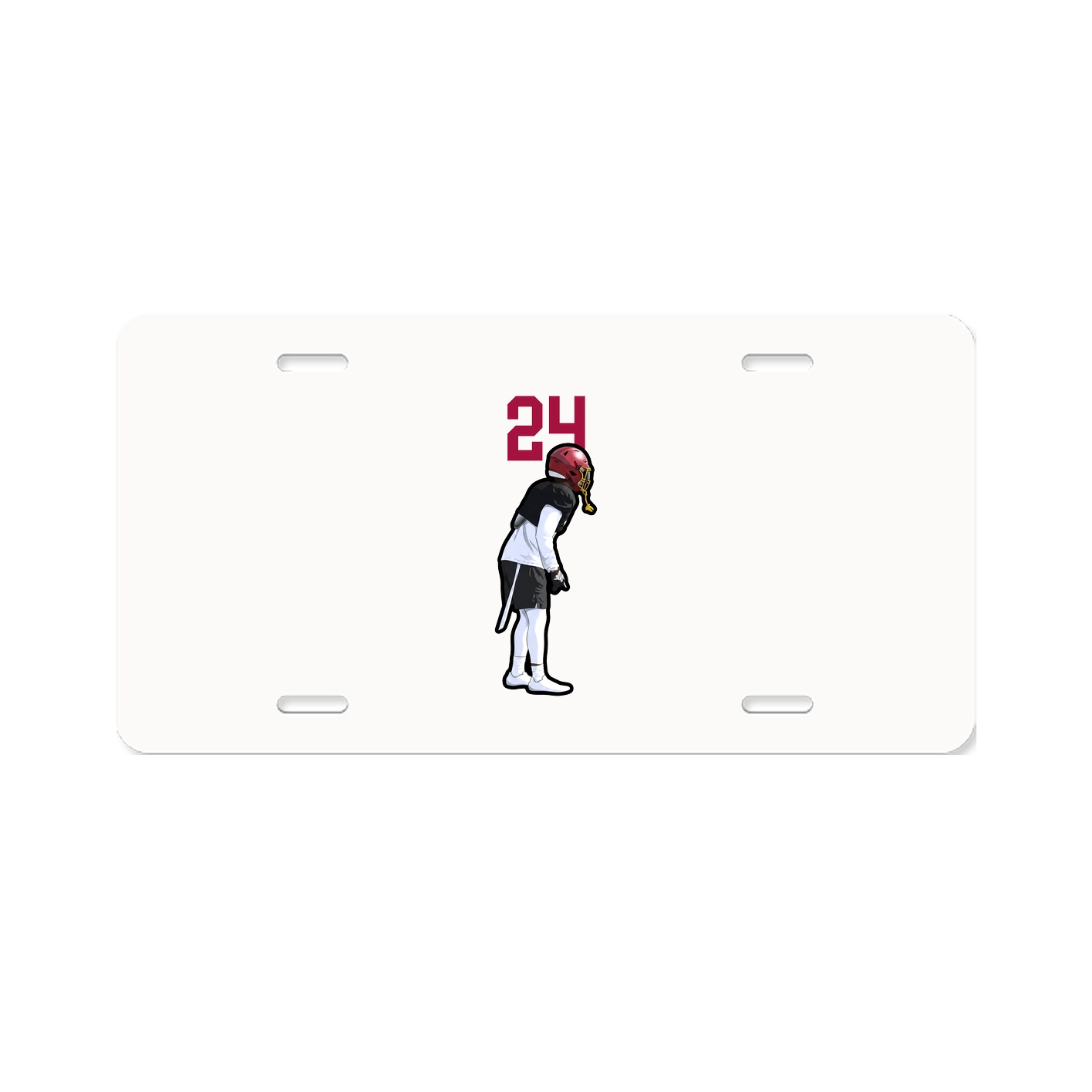 License Plate — Number Top in Classic