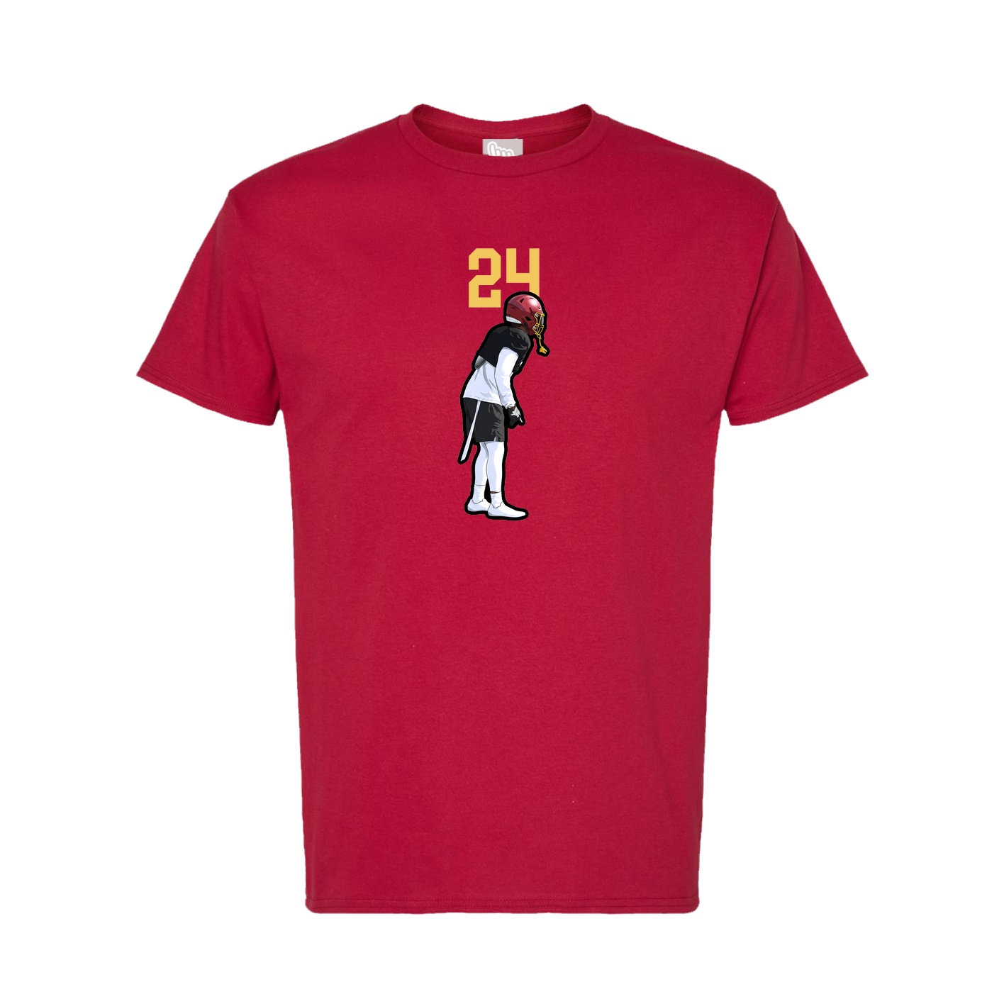 Tee — Number Top in Crimson