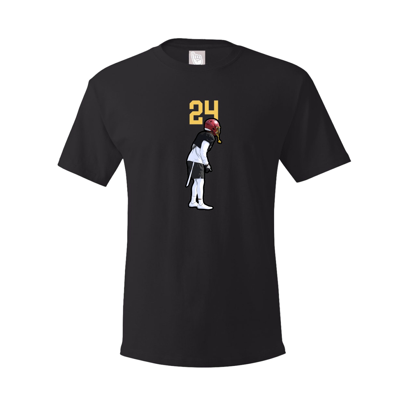 Youth Tee — Number Top in Black