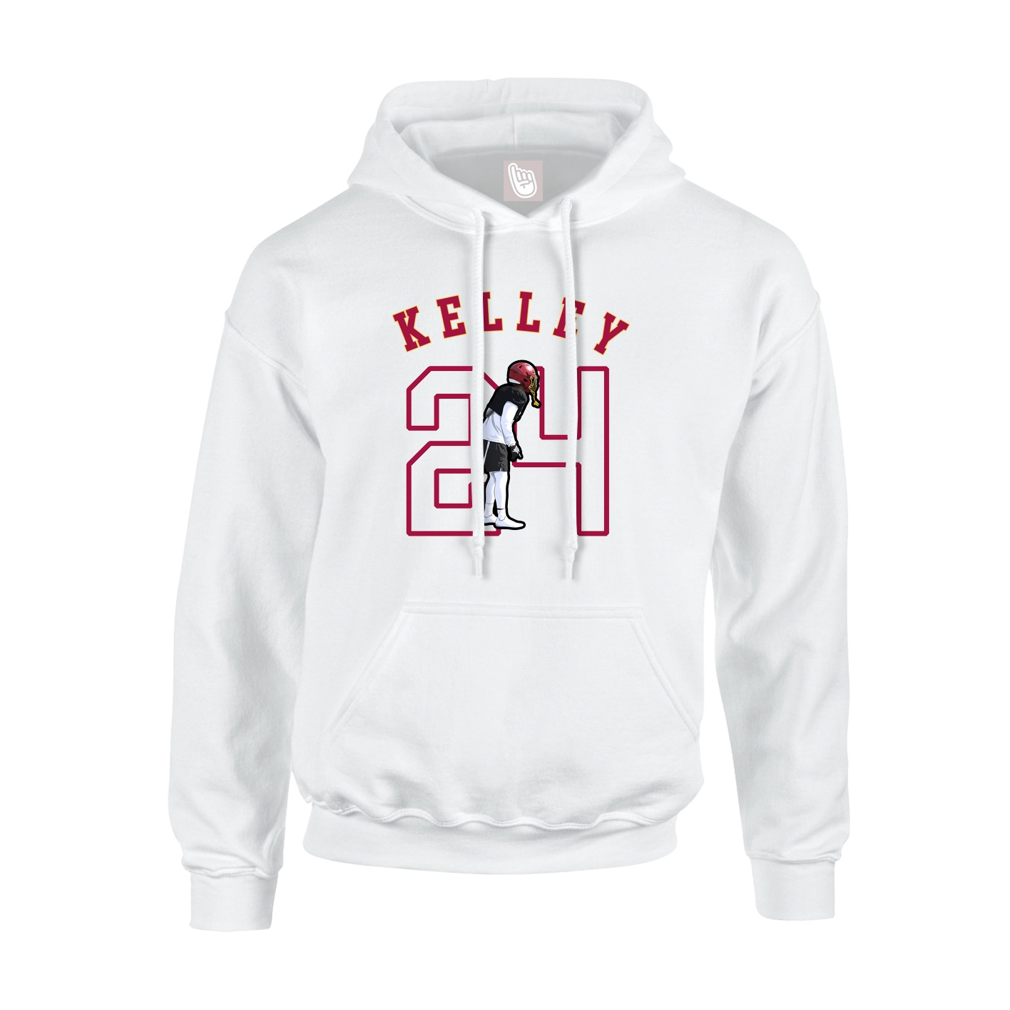 Youth Hoodie — Shirsey Arch in White