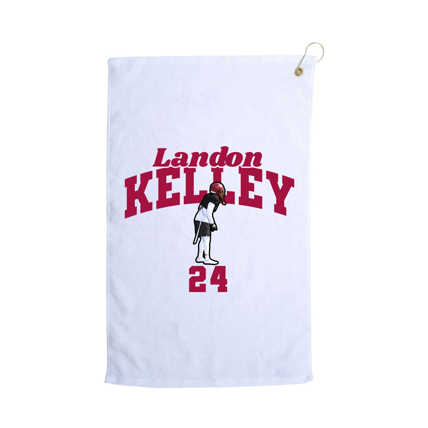 Golf Towel — Signature Arch in White